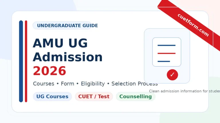 AMU UG Admission 2026 complete guide for undergraduate courses